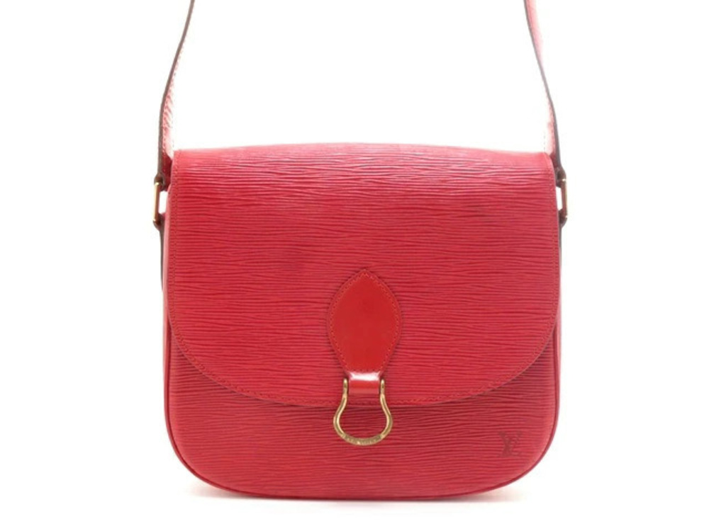 LOUIS VUITTON Saint Cloud Epi Castilian Red Shoulder Bag